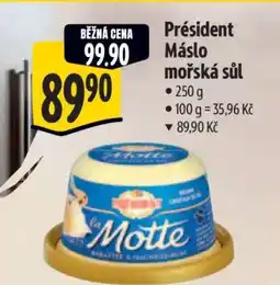 Albert Président Máslo mořská sůl nabídka
