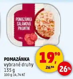 Penny Market POMAZÁNKA vybrané druhy nabídka