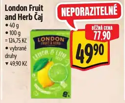 Albert London Fruit and Herb Čaj nabídka