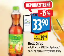 Albert HELLO Sirup nabídka