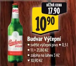 Albert Budvar Výčepní nabídka