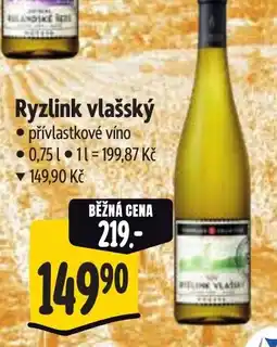 Albert Ryzlink vlašský nabídka