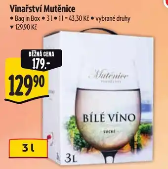 Albert Vinařství Mutěnice nabídka