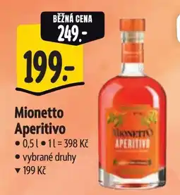 Albert Mionetto Aperitivo nabídka