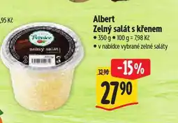 Albert Zelný salát s křenem nabídka