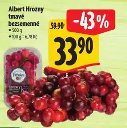 Albert Hrozny tmavé bezsemenné nabídka