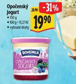 Albert Opočanský jogurt nabídka