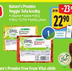 Albert Nature´s promise veggi bio tofu kostky nabídka
