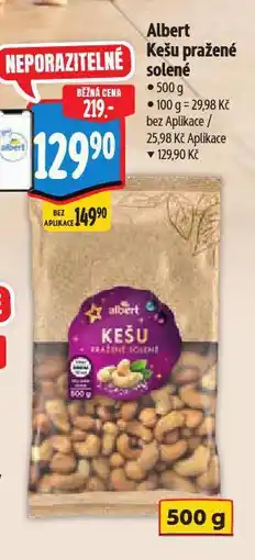 Albert Kešu pražené solené nabídka