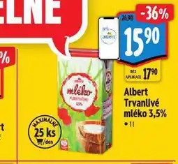 Albert Trvanlivé mléko nabídka