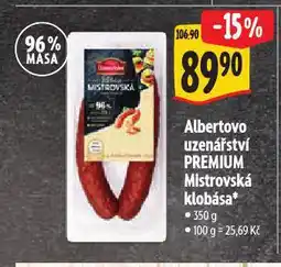 Albert Mistrovská klobása nabídka