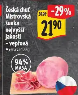 Albert Mistrovská šunka dušená nabídka