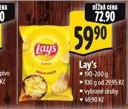 Albert Lay's chipsy nabídka