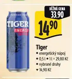 Albert Tiger energy drink nabídka