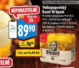 Albert Pivo velkopopovický kozel nabídka