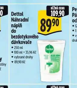 Albert Dettol náplň do bezdotykového dávkovače nabídka