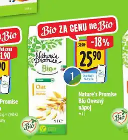 Albert Bio ovesný nápoj nabídka