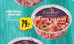 Albert Sušená šunka jamón serrano nabídka