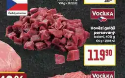 Billa Hovězí guláš porcovaný nabídka