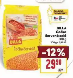 Billa Čočka červená celá nabídka