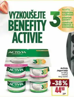 Billa Activia jogurt bílý nabídka