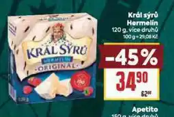 Billa Král sýrů hermelín nabídka