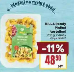 Billa Billa ready plněná tortelloni nabídka