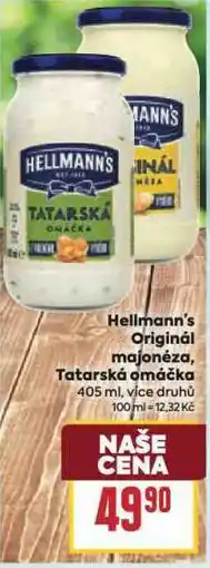 Billa Hellmans´s tatarská omáčka nabídka