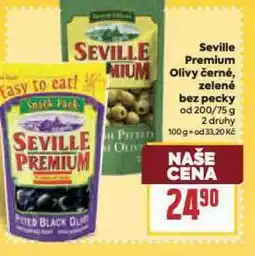 Billa Sevillie premium olivy černé nabídka