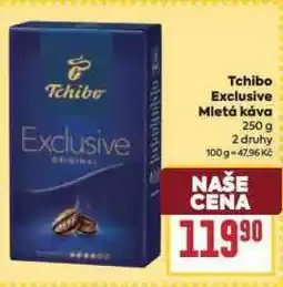 Billa Tchibo exclusive mletá káva nabídka