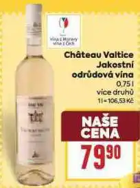 Billa Chateau valtice jakostní odrůdová vína nabídka
