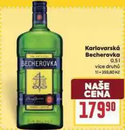 Billa Karlovarská becherovka nabídka