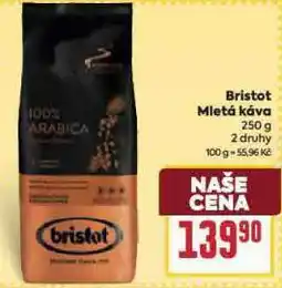 Billa Briskot mletá káva nabídka