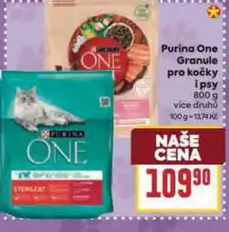 Billa Purina one pro kočky nabídka