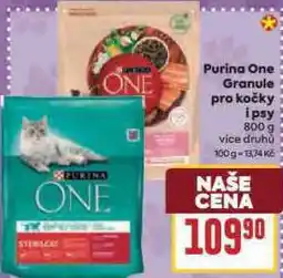 Billa Purina one granule pro psy nabídka
