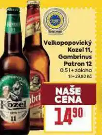 Billa Gambrinus patron 12 nabídka
