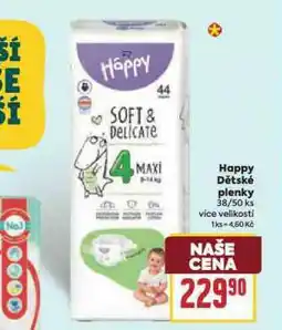 Billa Happy dětské pleny nabídka