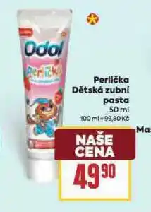 Billa Perlička dětská zubní pasta nabídka