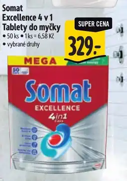 Albert Somat Excellence 4 v 1 Tablety do myčky nabídka