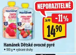 Albert Hamánek Dětské ovocné pyré nabídka