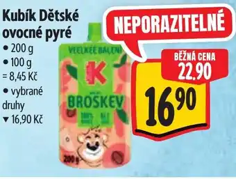 Albert Kubík Dětské ovocné pyré nabídka