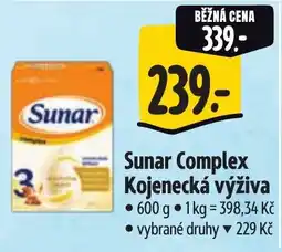 Albert Sunar Complex Kojenecká výživa nabídka