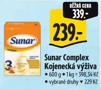 Albert Sunar Complex Kojenecká výživa nabídka