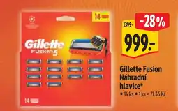 Albert Gillette Fusion Náhradní hlavice nabídka