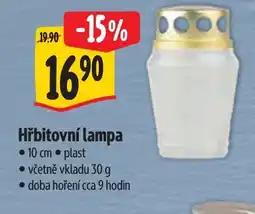 Albert Hřbitovní lampa nabídka