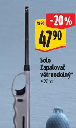 Albert Solo Zapalovač větruodolný nabídka