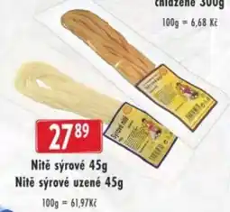 Qanto Nitě sýrové nabídka