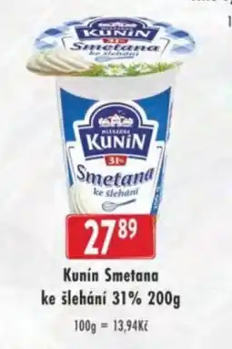 Qanto Kunín Smetana ke šlehání 31% nabídka