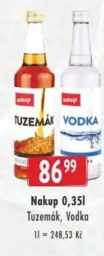 Qanto Nakup Tuzemák, Vodka nabídka