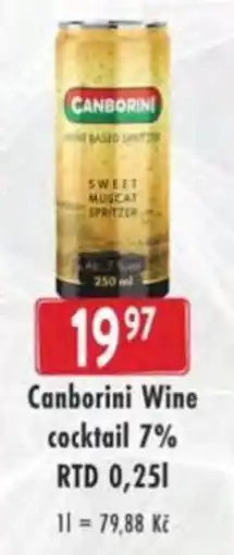 Qanto Canborini Wine cocktail 7% RTD nabídka